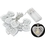 Platinium Srdce řetěz 10 LED teplá bílá