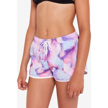 Pánské plavky DECATHLON Dívčí surfařské kraťasy 100 Katy Posy 12 LET FIALOVÁ