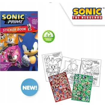 omalovánky Omalovánka se samolepkami pro opakované použití ježek SONIC