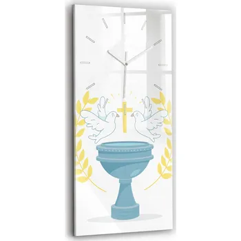 Hodiny Nástěnné hodiny SacroArte bílé 30 cm