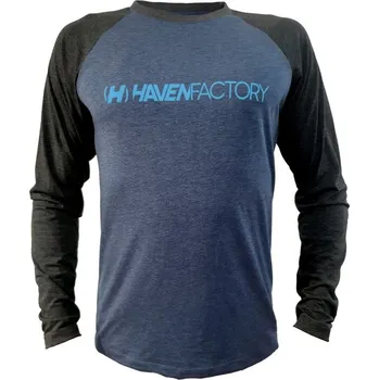 cyklistický dres Dres dlouhý pánský HAVEN FACTORY trail černo/modrý L