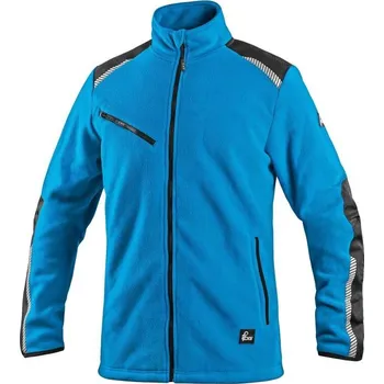 pracovní bunda CXS Bunda 4ENVI SOLIS, pánská, fleecová, azurově modro-černá, vel. L