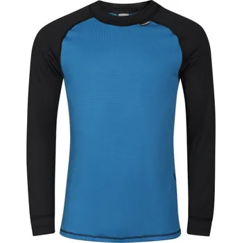 cyklistický dres Triko dlouhé pánské Progress MS TDR černo-petrolejové XXL