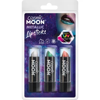 Rtěnka Rtěnka Sada 3 metalických rtěnek v tyčince