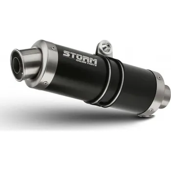 Auto-moto Koncovka výfuku STORM GP S.048.LXSB Černá ocel
