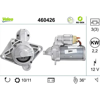Autoelektrika Startér VALEO 460426