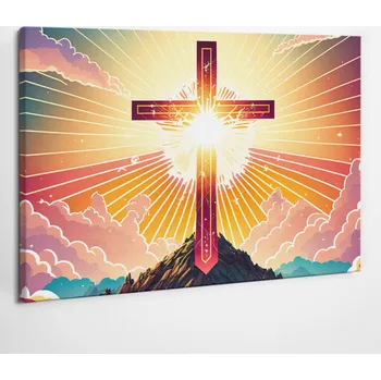 Obraz Dekorace na plátně beránek s náboženským motivem