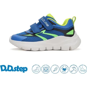 Dětská treková obuv D.D.step chlapecké tenisky F092-51848L Barva: modrá, Velikost: 33