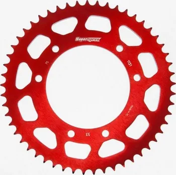 Řetězová sada pro motocykl Hliníková řetězová rozeta SUPERSPROX RAL-1131:53-RED červená