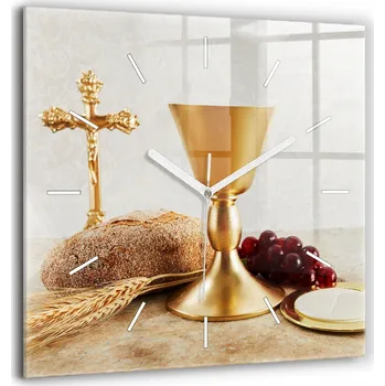 Hodiny Nástěnné hodiny SacroArte béžové 60 cm