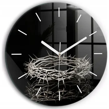 Hodiny Nástěnné hodiny SacroArte černé 60 cm