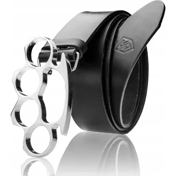 Opasek PÁSEK kožený opasek STEVENS , černý, s kloubovým řemínkem, velikost Q1-Y