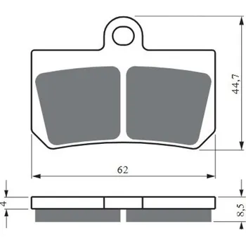 Brzda pro motocykl Brzdové destičky GOLDFREN 417 AD OFF-ROAD FRONT