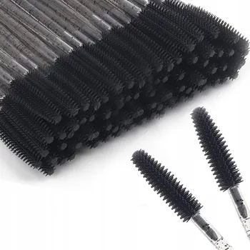 Přípravek na oči Silikonové kartáčky NA řasy A obočí 50 Ks černé