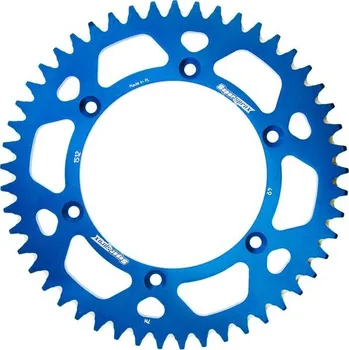 Řetězová sada pro motocykl Hliníková řetězová rozeta SUPERSPROX RAL-1512:49-BLU modrá 49 zubů, 520
