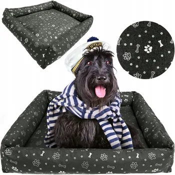 Pelíšek pro psa PELÍŠEK PRO PSÍ POHOVKA 100X75 CM VODĚODOLNÉ POTAH POLŠTÁŘE