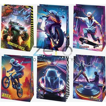 Dárková taška Taška papírová dárková 23x32x11 cm (lak) - dětské pro kluka (mix 1)