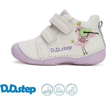 Dětská treková obuv D.D.step dívčí obuv S015-51542A Barva: krémová, Velikost: 24