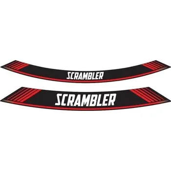 Polep vozidla Linka na ráfek PUIG SCRAMBLER 9134R červená linky na ráfek - sada 8ks