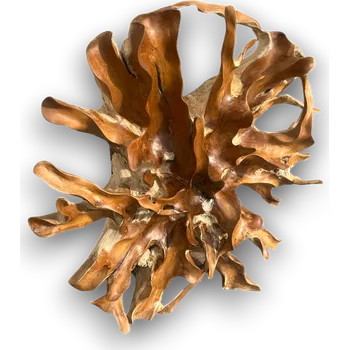 FaKOPA SLUNCE - plastika z kořene teaku 120x120cm