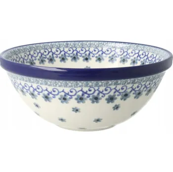 Střední miska na salát 1 L, dekor 3209, keramika Bolesławiec