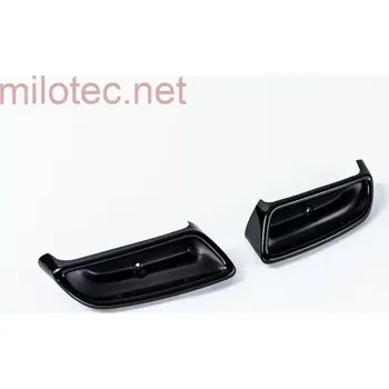 Koncovka výfuku Dummy - koncovky výfuku, černý lesklý "klavírlak", Škoda Octavia III./ Facelift, r.v.2013/2017 (3 688 04)