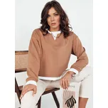 Hnědá mikina LORAN BY1252 Velikost: ONE SIZE