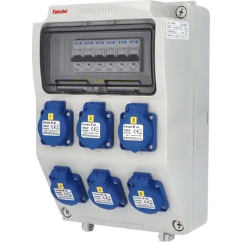 Rozvaděč FAMATEL Skříň ZSF60000000.0 /3958 zásuvková IP54 V372-6KA