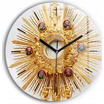 Hodiny Nástěnné hodiny SacroArte žluté 60 cm