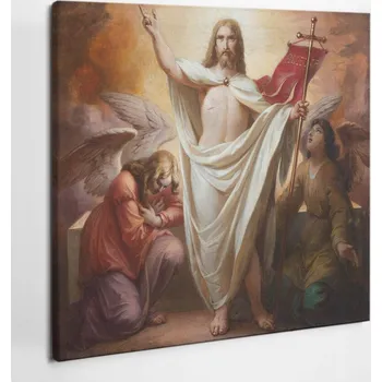 Obraz Tištěný Obraz na plátně Zmrtvýchvstání Ježíše Krista 50x50 cm