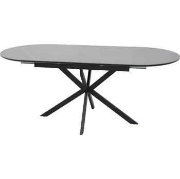 Jídelní stůl Jídelní stůl GASTON 140, Šedý mat/Černý mat