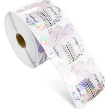 Šablona na nehty 500ks Holo květy