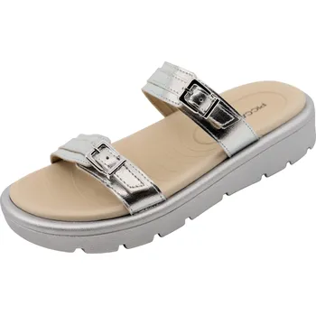 Dámské pantofle Dámské stříbrné pantofle PICCADILLY 486002-3 silver Velikost: 38