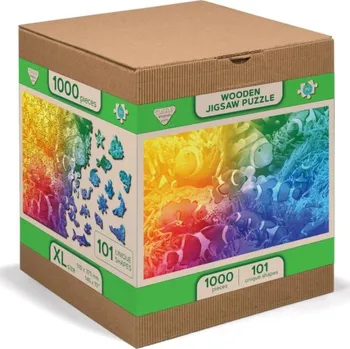 Wooden City Puzzle Ryby v tropech 1010 dílků, dřevěné
