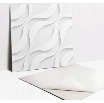 Obklad Čtvercová deska TastyPrints 30 x 30 cm odstíny šedé a stříbrné