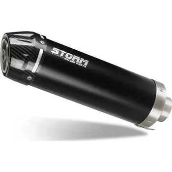 Auto-moto Koncovka výfuku STORM GP Y.012.LXSBC Černý s uhlíkovou koncovkou