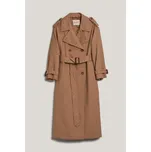 KABÁT GANT MONOGRAM JACQUARD TRENCH COAT DARK KHAKI