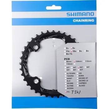 Převodník na kolo Shimano FC-T521/FC-M610 36 zubů černý