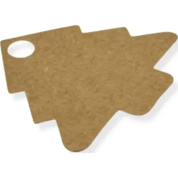 Papírová visačka stromeček - 5 ks