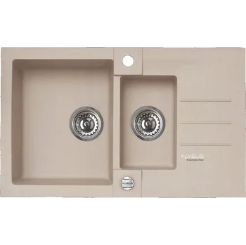 Granitový dřez Dřez jednopůlkový Alveus ROCK granit béžový