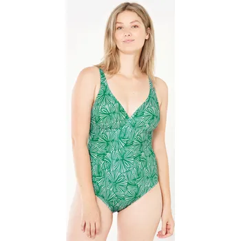 Dámské plavky OLAIAN Dámské jednodílné plavky na surf Daria M ZELENÁ