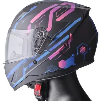 Helma na motorku Integrální helma GMS HEXAGO ZG12501 modro-fialová XS