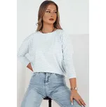 Bílo-modré pruhované tričko s dlouhým rukávem APRICALE RY2371 Velikost: ONE SIZE