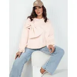 Meruňková oversize mikina s mašlí BOWLOOP BY1261 Velikost: ONE SIZE