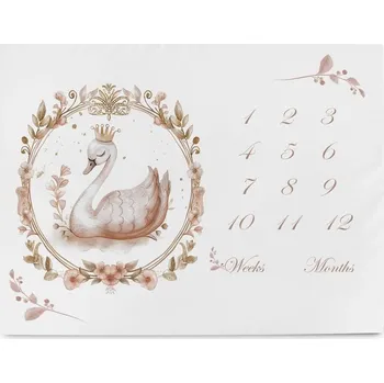 Dětská deka Ceba Podložka milníková na focení (92 x 72 cm) Basic Glamour Style