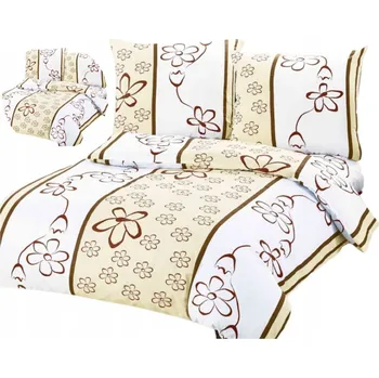 Povlečení SADA SATÉNOVÉHO A BAVLNĚNÉHO BAVLNA POVLEČENÍ 160x200 + 2X SADA 70x80, PŘÍJEMNÁ NA DOTYK