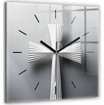 Hodiny Nástěnné hodiny SacroArte šedé 60 cm