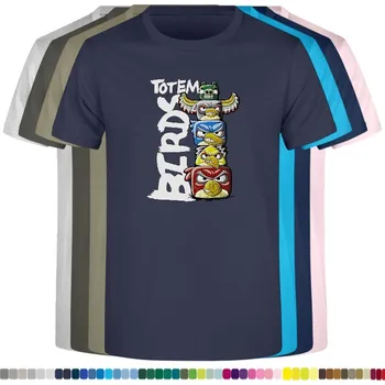 detske-levne-bavlnene-tricko-potisk-totem-angry-birds Barva: Navy - tmavě modrá, velikost: 104