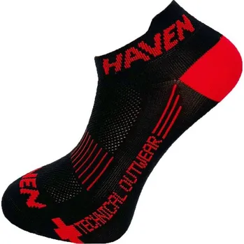 cyklistický dres Ponožky HAVEN SNAKE SILVER NEO 2páry černo/červené 8-9