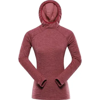 Běžecké oblečení Mikina dámská ALPINE PRO ROLTA rychleschnoucí růžová M